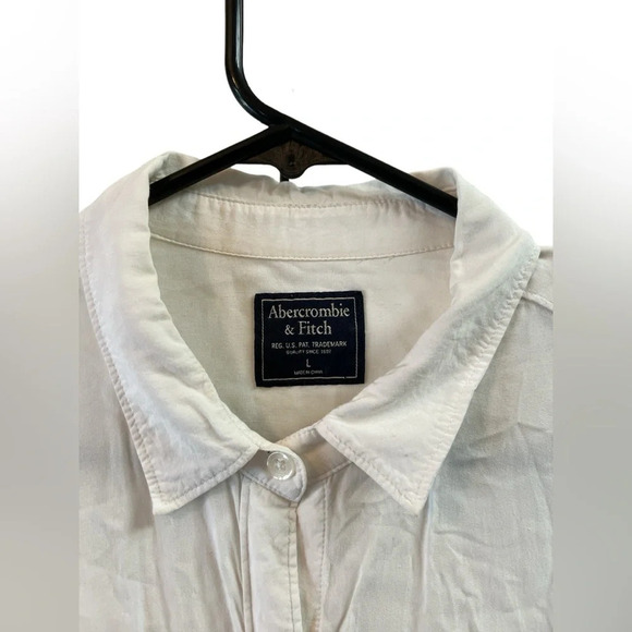 Abercrombie & fitch button down white shirt - Picture 4 of 5